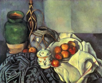 印象派の静物画 Painting - リンゴのある静物 1894 ポール・セザンヌ